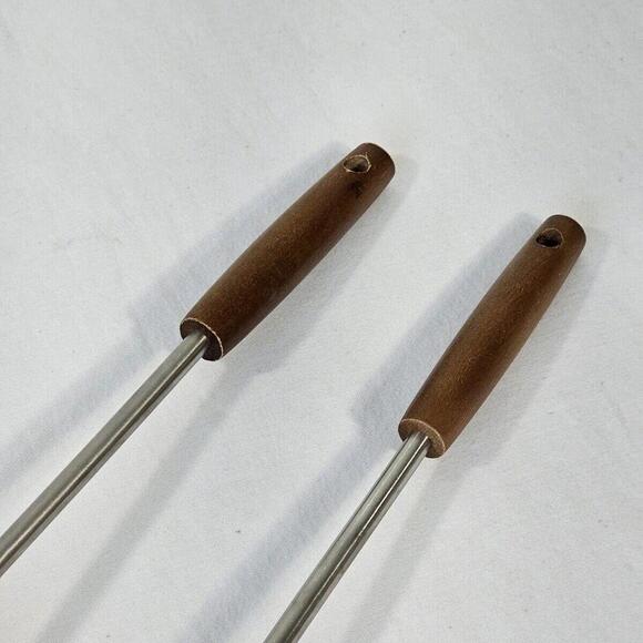 Dachu Spoon Skimmer Laddle Set Wood Handled Stainless Steel - Picture 6 of 8